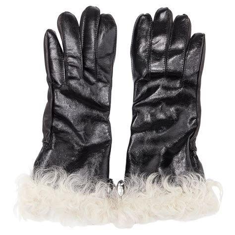 chanel chinchilla gloves|More.